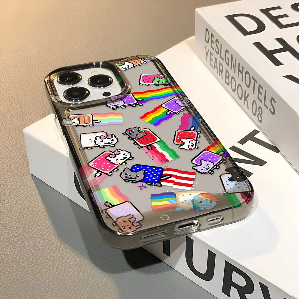 รูปสินค้า เคสแมวตลก ป้องกันกล้อง iPhone 15/16/17 Pro Max