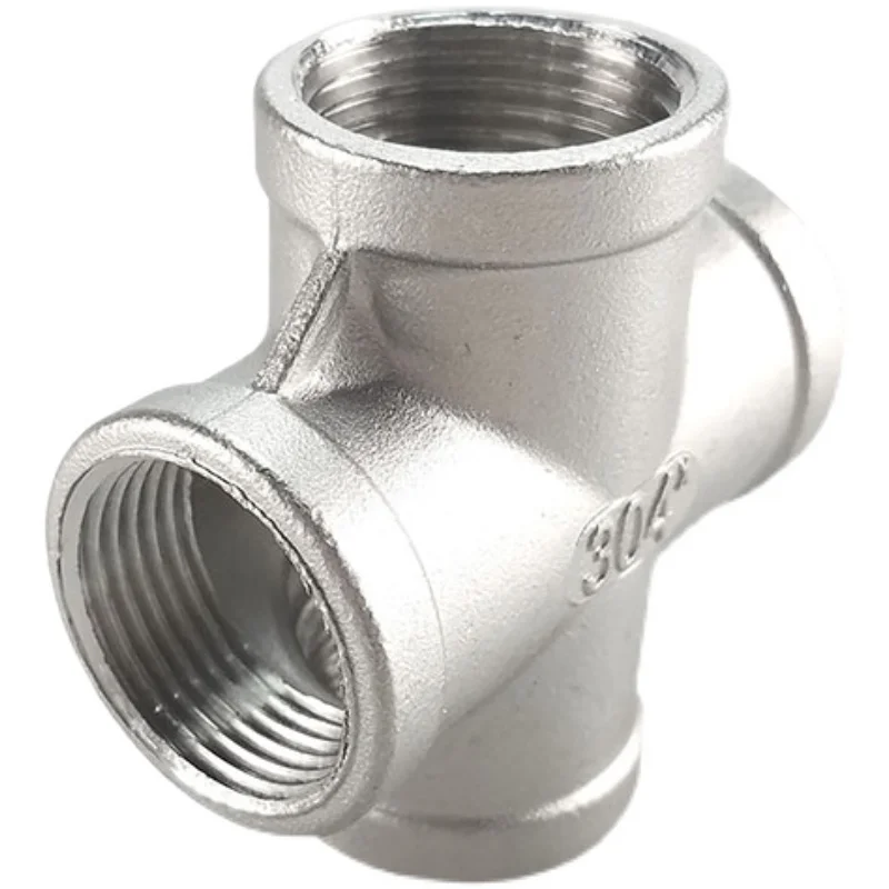 

Stainless Steel SS304 1/8" 1/4" 3/8" 1/2" 3/4" 1" 1-1/4" 1-1/2" Female BSP Thread Pipe Fitting 4 Way Equal Cross Connector SS304