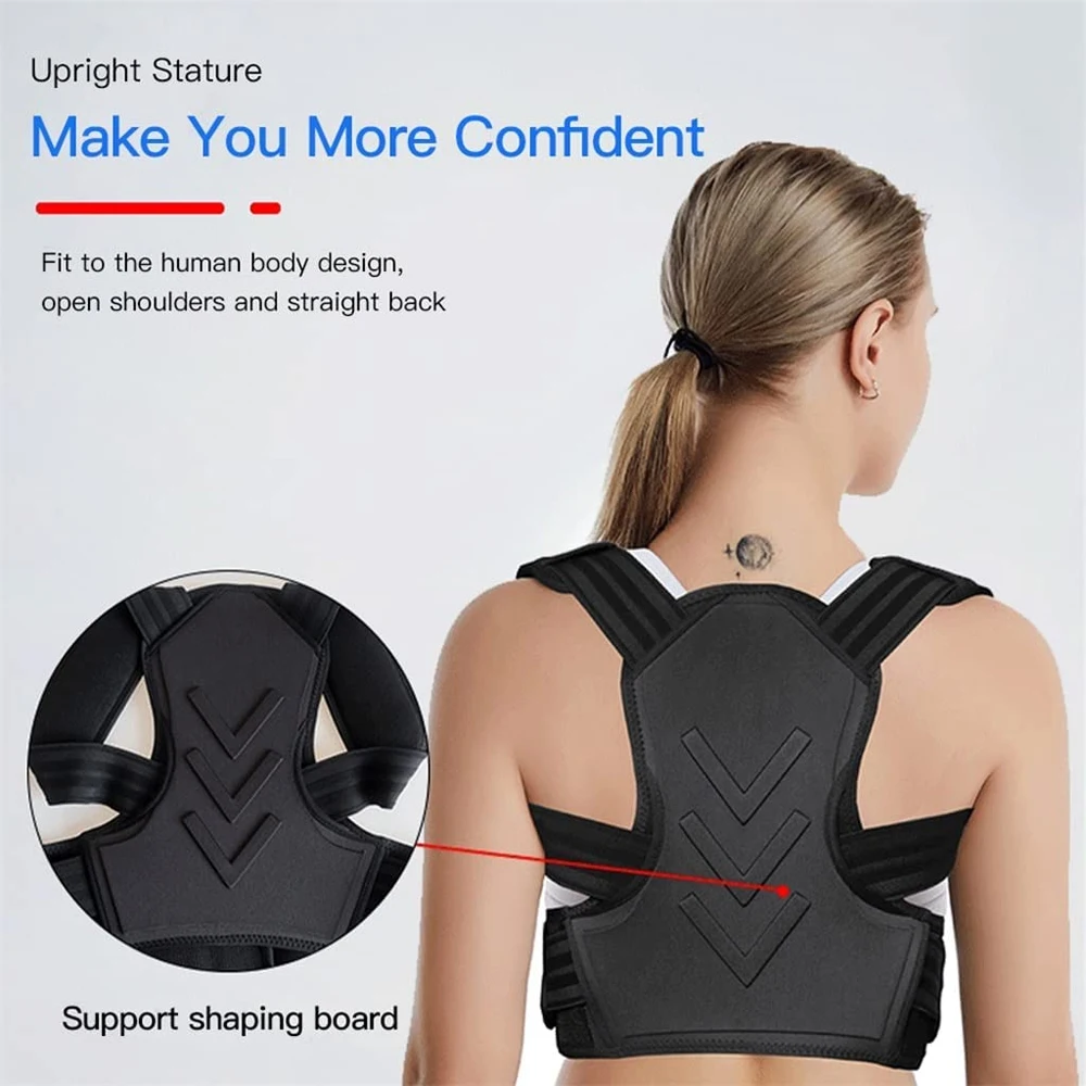 Women's Posture Corrector Adjustable Back Brace Support and Straighten  Posture Bra for Women - Providing Back Neck Shoulder Upright Straightener