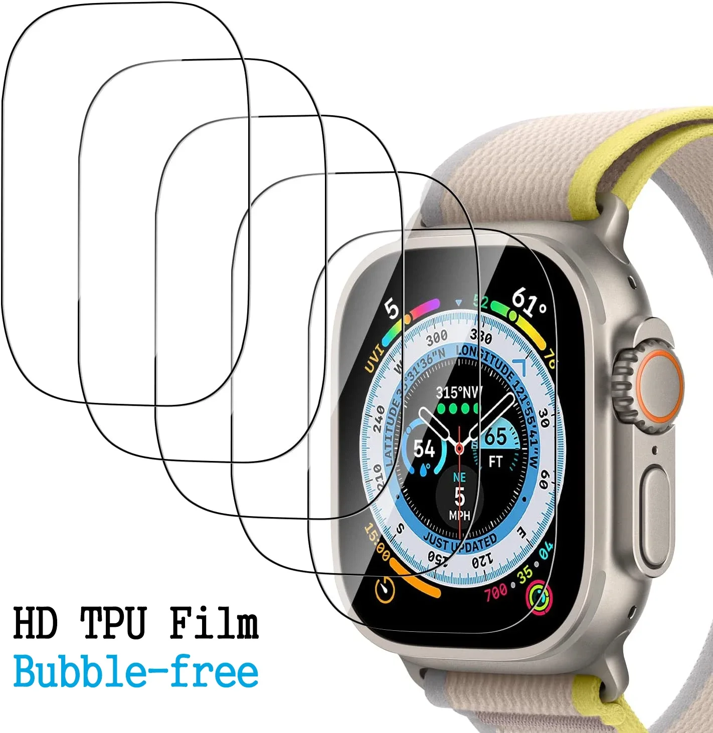 Per Apple Watch Ultra 8 7 6 Se 5 4 3 2 1 Accessori Iwatch 49Mm 44Mm 40Mm 45Mm 41Mm 42Mm 38 Cover Apple Watch Screen Protector