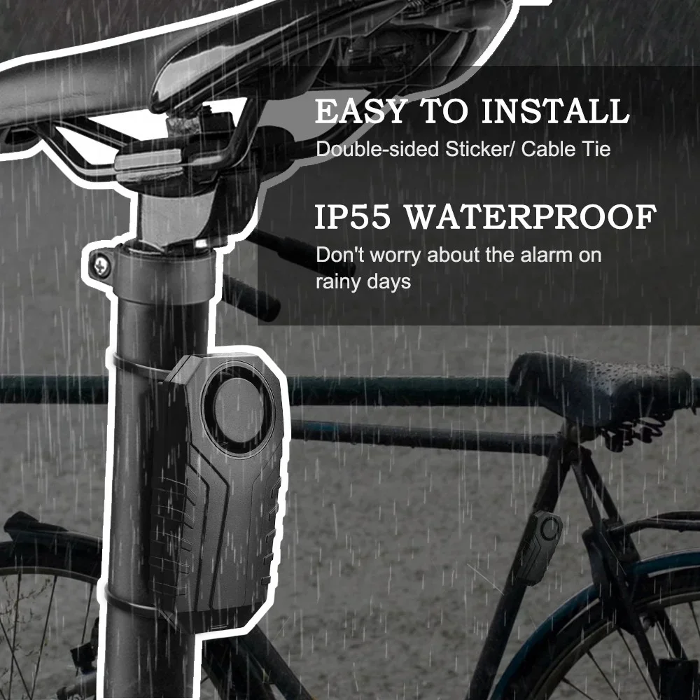 Motorcycle Alarm Extractme Motorcycle Burglar Alarm with Remote Control 113DB Wireless Waterproof Car Electric Bicycle Security Anti Lost Alarm