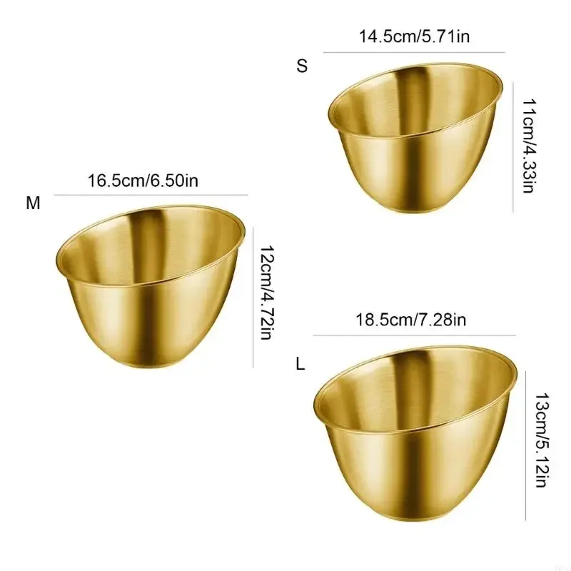 Stainless Steel Dinner for Salad and Serving Korean Vegetable Plate Bucket
