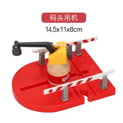 Wooden Train Track Accessories: Double Platform Gas Station & Airplane Airport Educational DIY Toy Set for Children (Colorful)