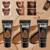 3-color liquid foundation, long-lasting complexion, suitable for normal and dry skin, long-lasting full coverage, matte finish, 1