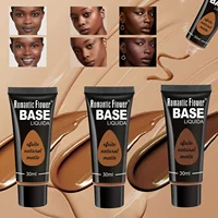 3-color liquid foundation, long-lasting complexion, suitable for normal and dry skin, long-lasting full coverage, matte finish, 1