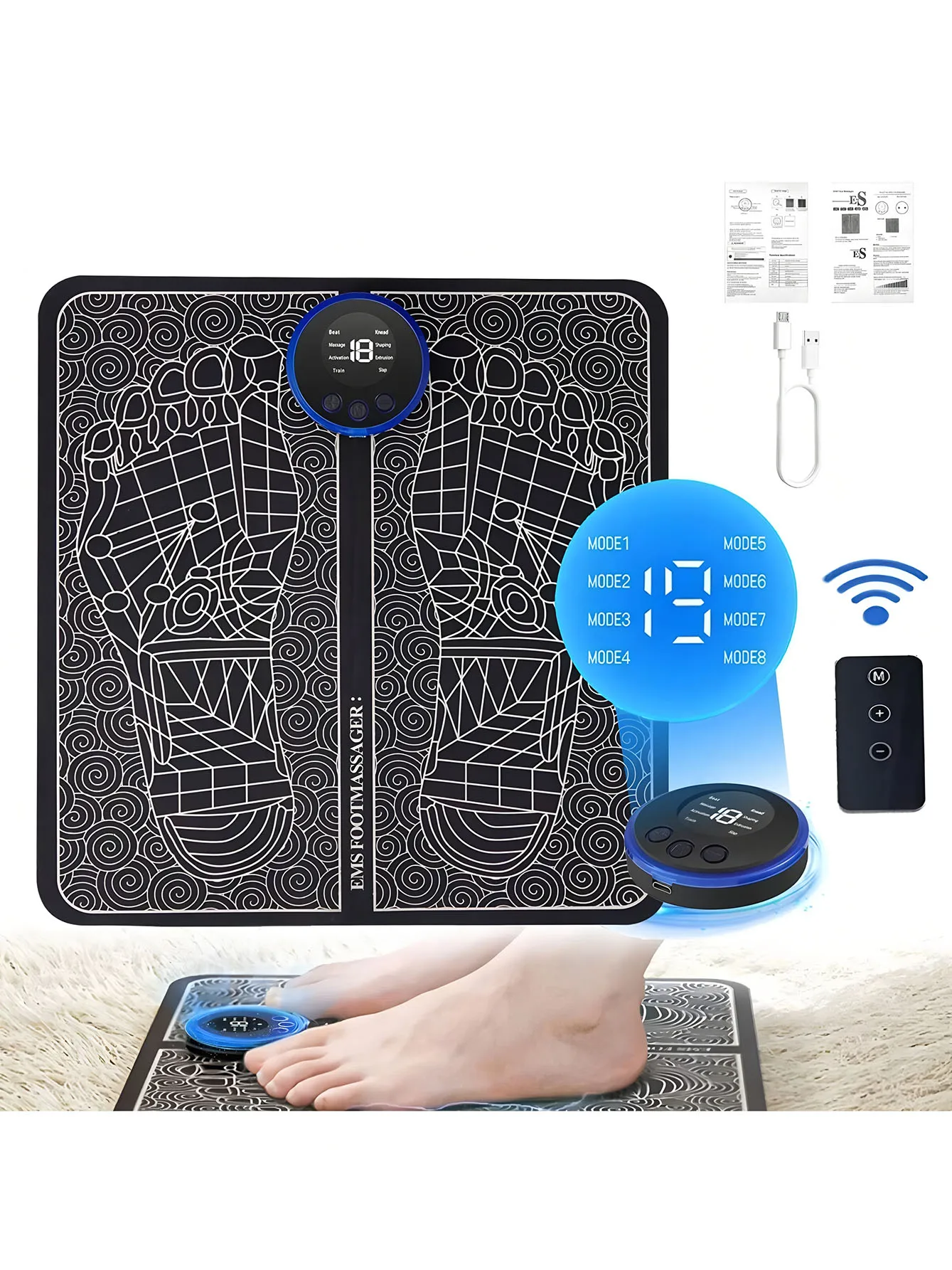 Automatic Foot Massager Machine for Relaxation Therapy