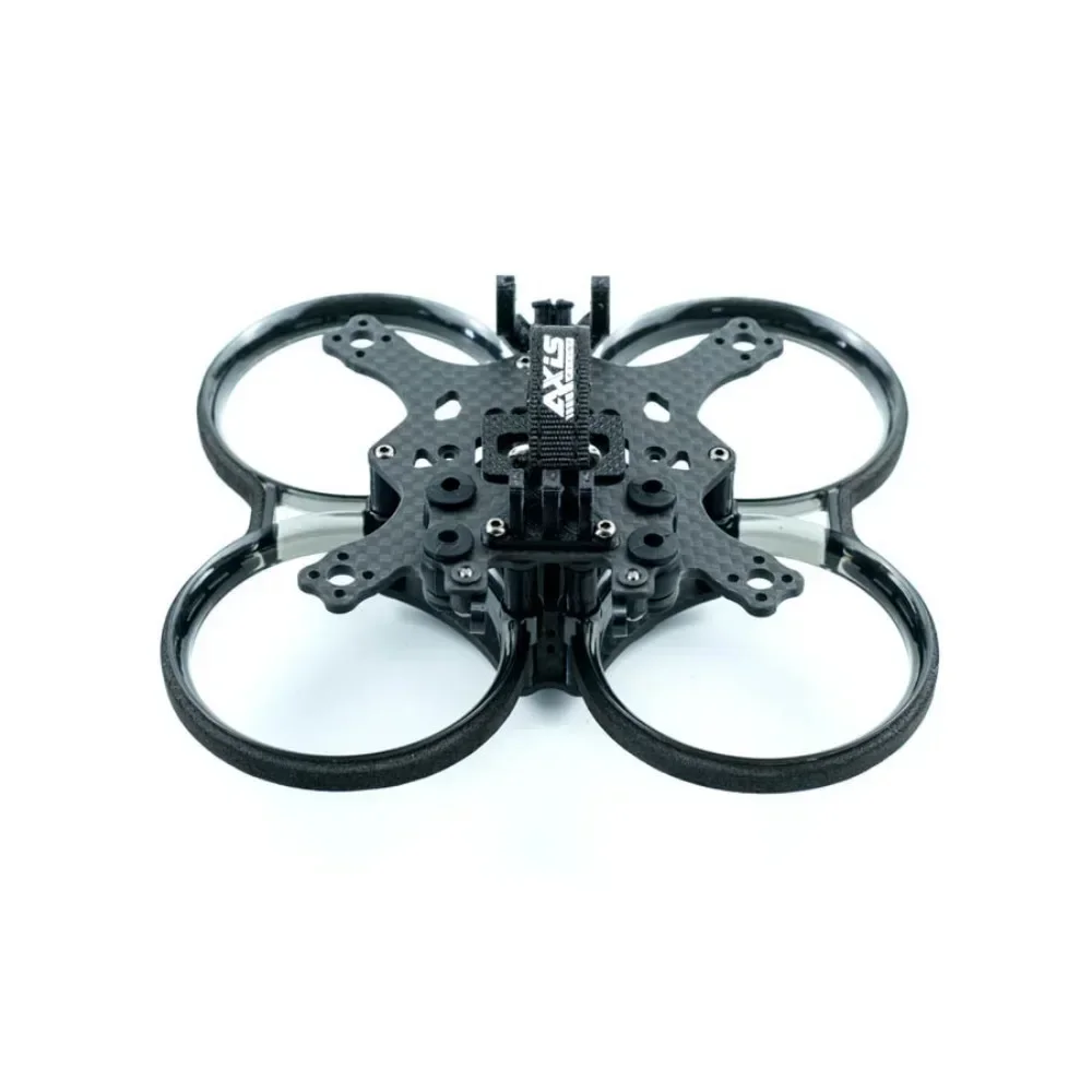 Vue éclatée du Kit cadre Axisflying Cineon C20 V2 2 pouces Cinewhoop intérieur FPV compatible O3 montrant les pièces