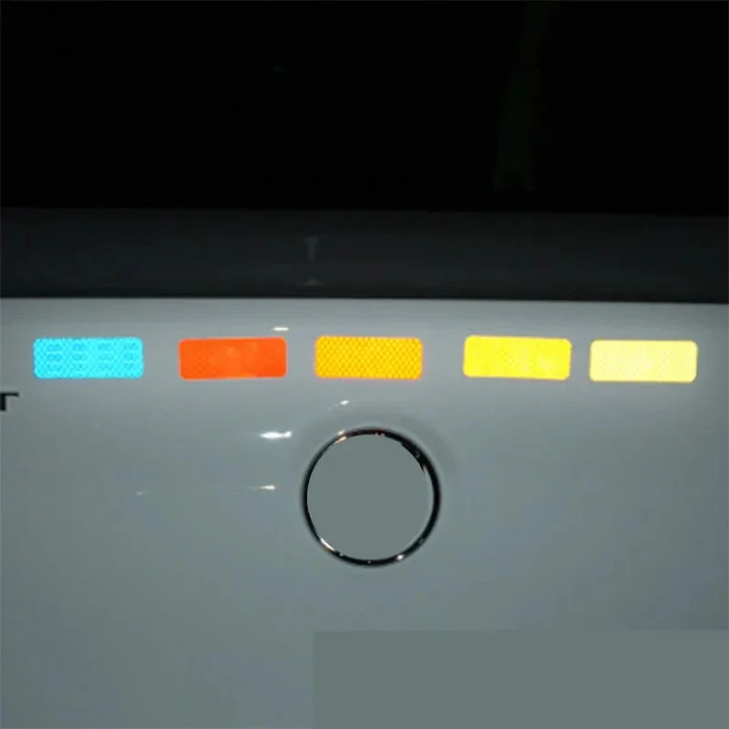 Car Bumper Reflective Sticker Reflective Warning Tape Safety Sticker Safety Warning 10pcs