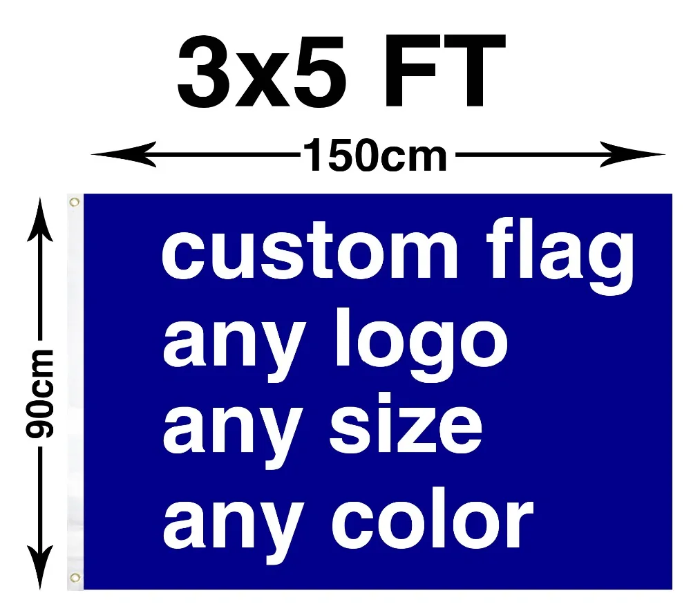 PIRATE Custom 90X150cm Double Stitched with 2 grommets banner Flying Polyester Advertising flag for Decoration