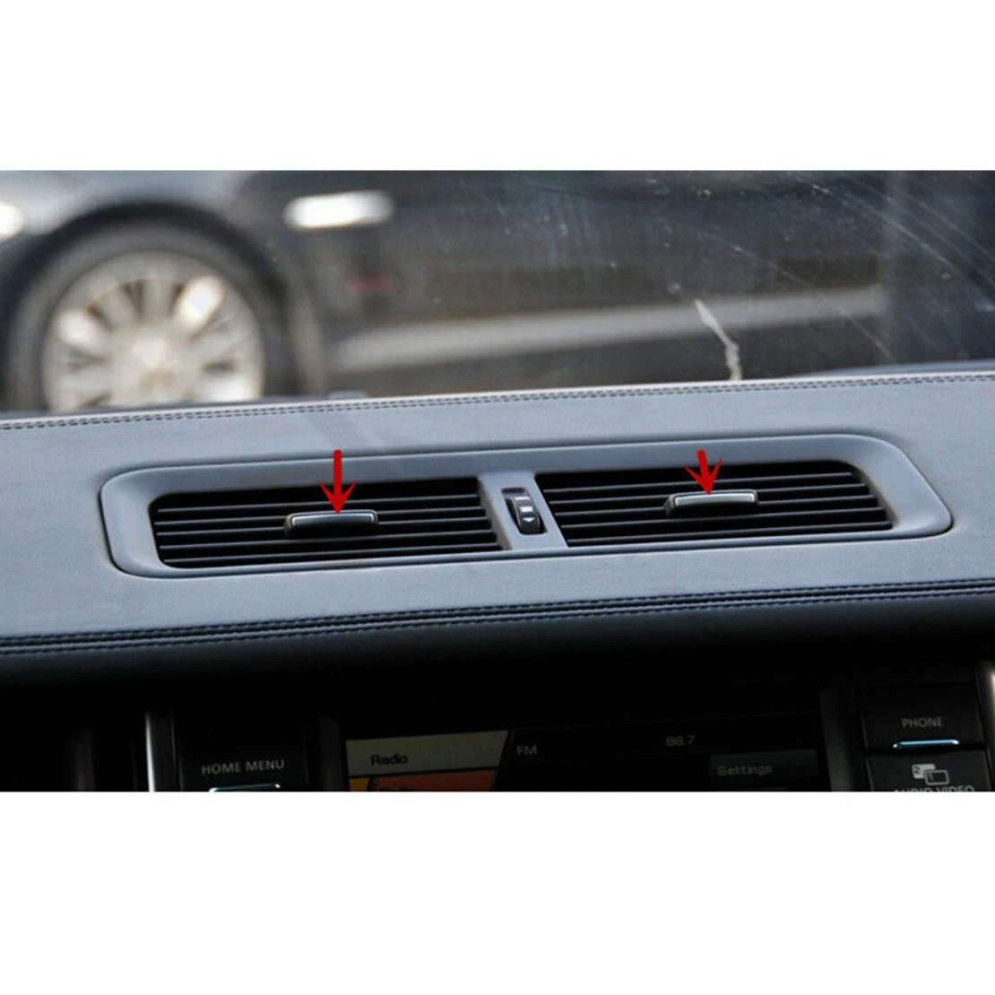Chrom Stil A/C Entlüftung Auslass Paddel Zierleiste abs fit für Land Rover Range Rover 2007 2008 2009 2010 2011 2012 – Detail 9