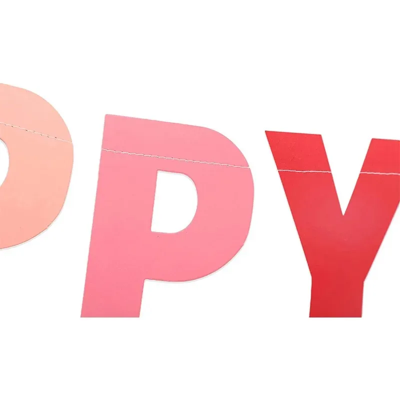 Rainbow Color Gradual Birthday Banner 1st Birthday Party Decoration for Girl Boy Baby Shower Gender Disclosure