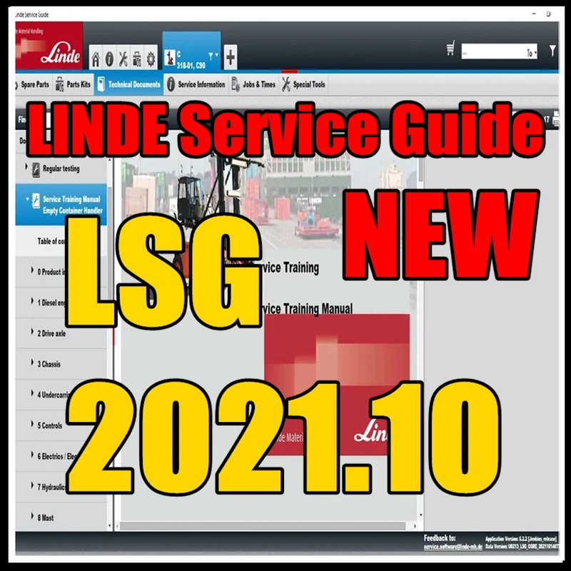 

Newest Hot sales2021.10 Linde Service Guide LSG 5.2.2 update U0213 [10.2021] or U019 [12.2019]+Expire Patch Free Install Help