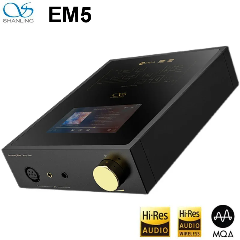 SHANLING EM5 Android Desktop Digital Music Player Streaming WiFi DAC AMP Headphone Amplifier AK4493 chip MQA PCM384 DSD512