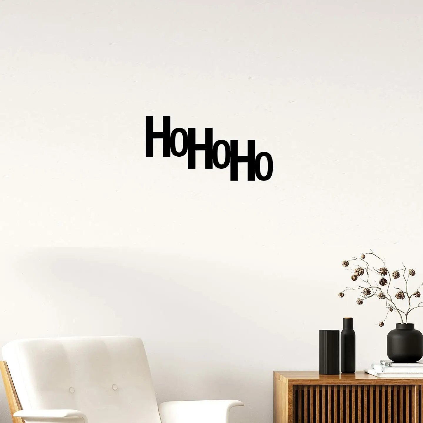 

Ho Ho Ho Merry Christmas Tree Metal Wall Decor Sign Living Room/Home Decoration