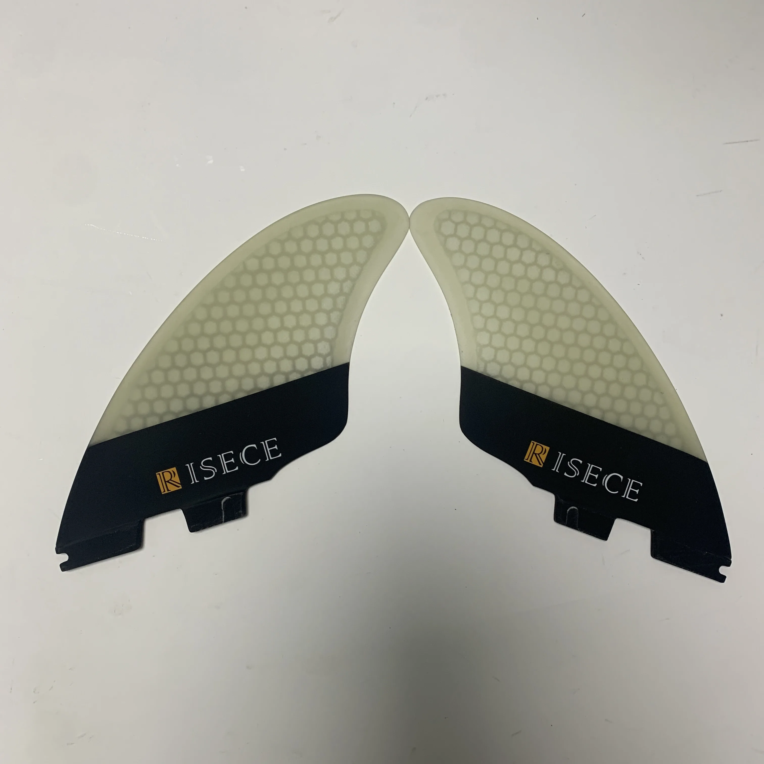 RISECE FCS 2 Surfboard Fins Performance Keel Honeycomb Core Twin Tab Fins for Surfing