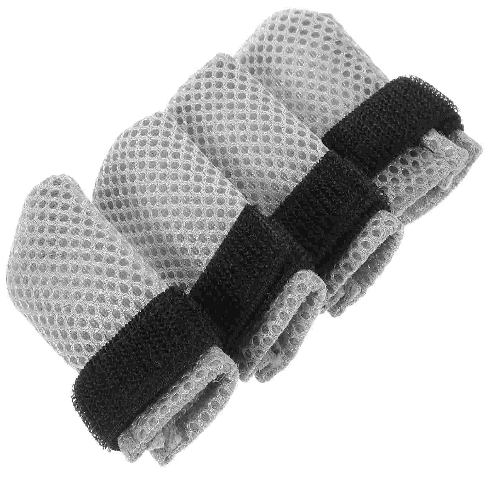 4 Pcs Cat Shoes Booties Covers Scratching Polyester Mittens Kitten Claw Caps