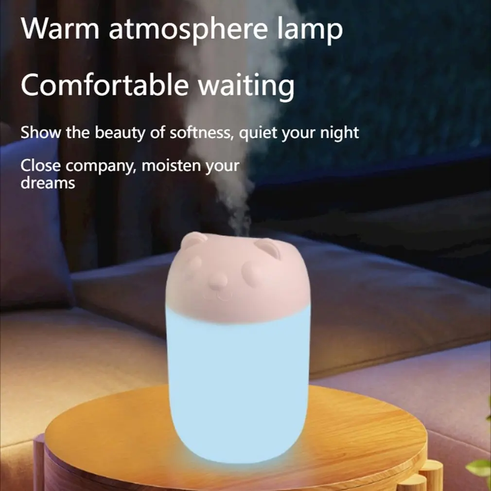 Desktop Humidifier With Colorful Ambient Light Home Aromatherapy Humidifiers Diffusers USB Essential Oil Diffuser Car Purifier home fragrance products aroma oil diffuser