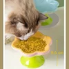 Ceramic Elevated Cat Food Bowl Floral Design Easy-to-clean Durable Cutlery for Food Water Cute Dog Bowl for Neck Protection 6