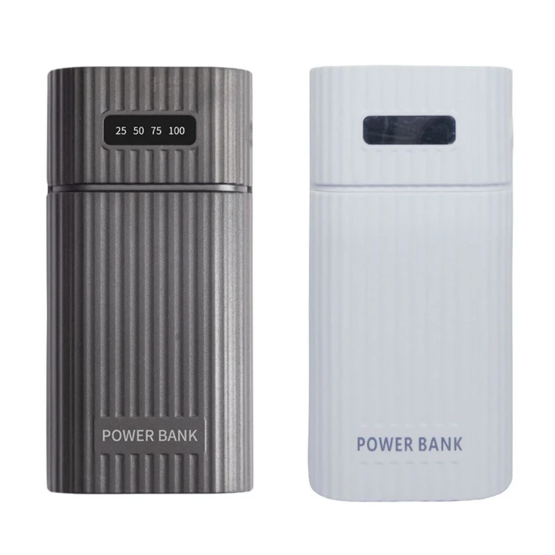 DIY USB Power Bank Kit Box for 18650 20700 21700 Battery Charger Adapter with LED Flashlight for Cellphone Tablet power bank,battery charger,battery storage box,power bank case,battery power bank box