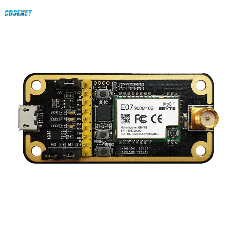 Test Board E07-900M10S Development Evaluation Kit 868MHz 915MHz CC1101 10dBm CDSENET E07-900MBL-01 5pcs stm32f103c8t6 stm32f103 stm32f1 stm32 system board learning board evaluation kit development board