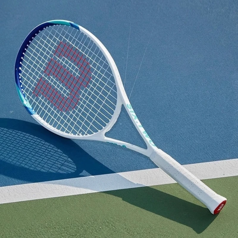 Shock-absorbing and Comfortable Tennis Racket, Lightweight and Durable Tennis Ball, Beginner Advanced Carbon Fiber Racket