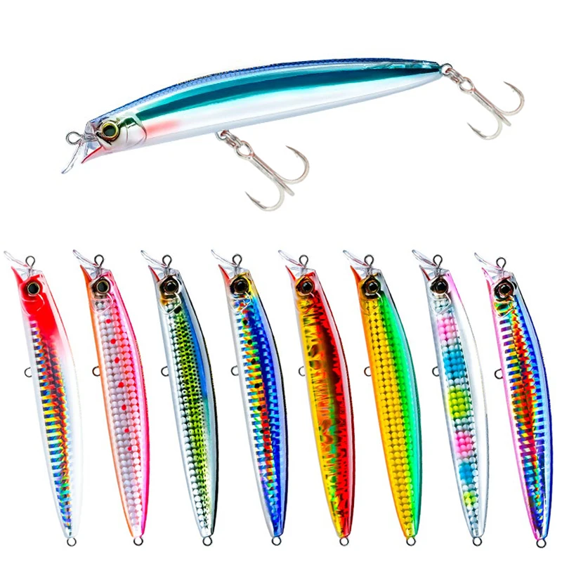 115mm 15.5g Floating Minnow Fishing Lures Long Casting Artificial Bait Saltwater Trout Wobbler Pesca Swimbait Fishing Equipment - 4
