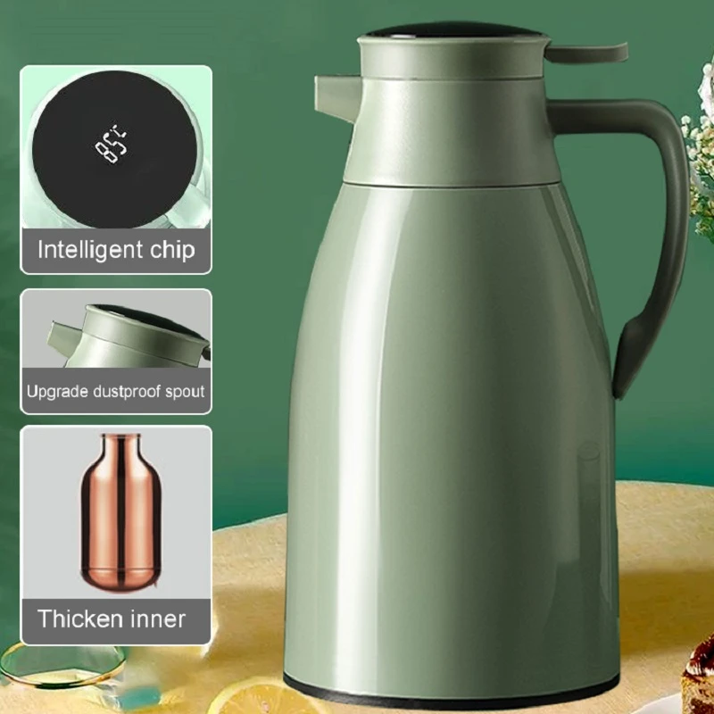 Large Capacity Glass Liner Insulation Pot Vacuum Flasks Kettle Super