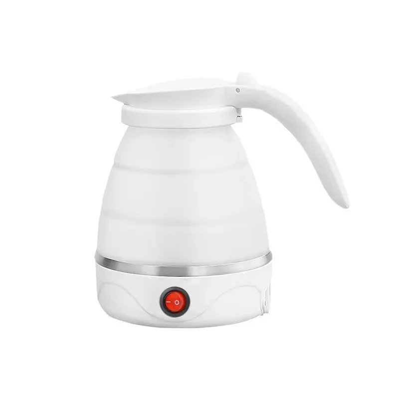 220V 0.6L Mini Folding Kettle Portable Water Heater 600W Silicone Compression Electric Kettle Home Easy To Travel mini folding kettle,electric kettle,folding kettle