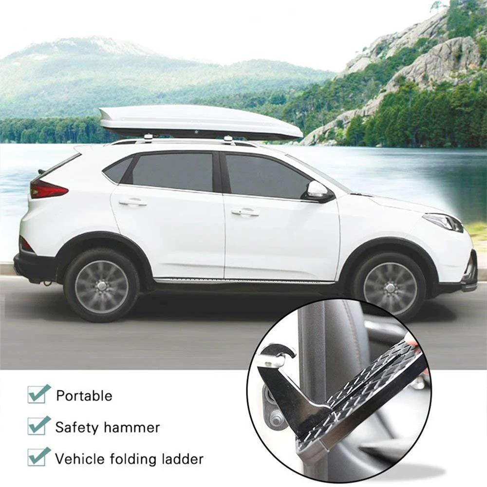 Multifunction Foldable Car Roof Rack Step,car Door Pedal Vehicle