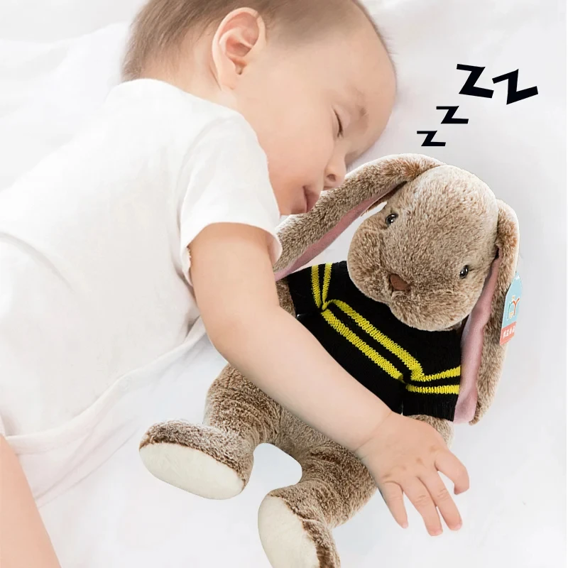 

Adorable Loppy Eared Bunny Plush Toy Stuffed Animal Soft Cute Sweater Rabbit Baby Accompany Sleeping Pillow for Girls Kids Gifts