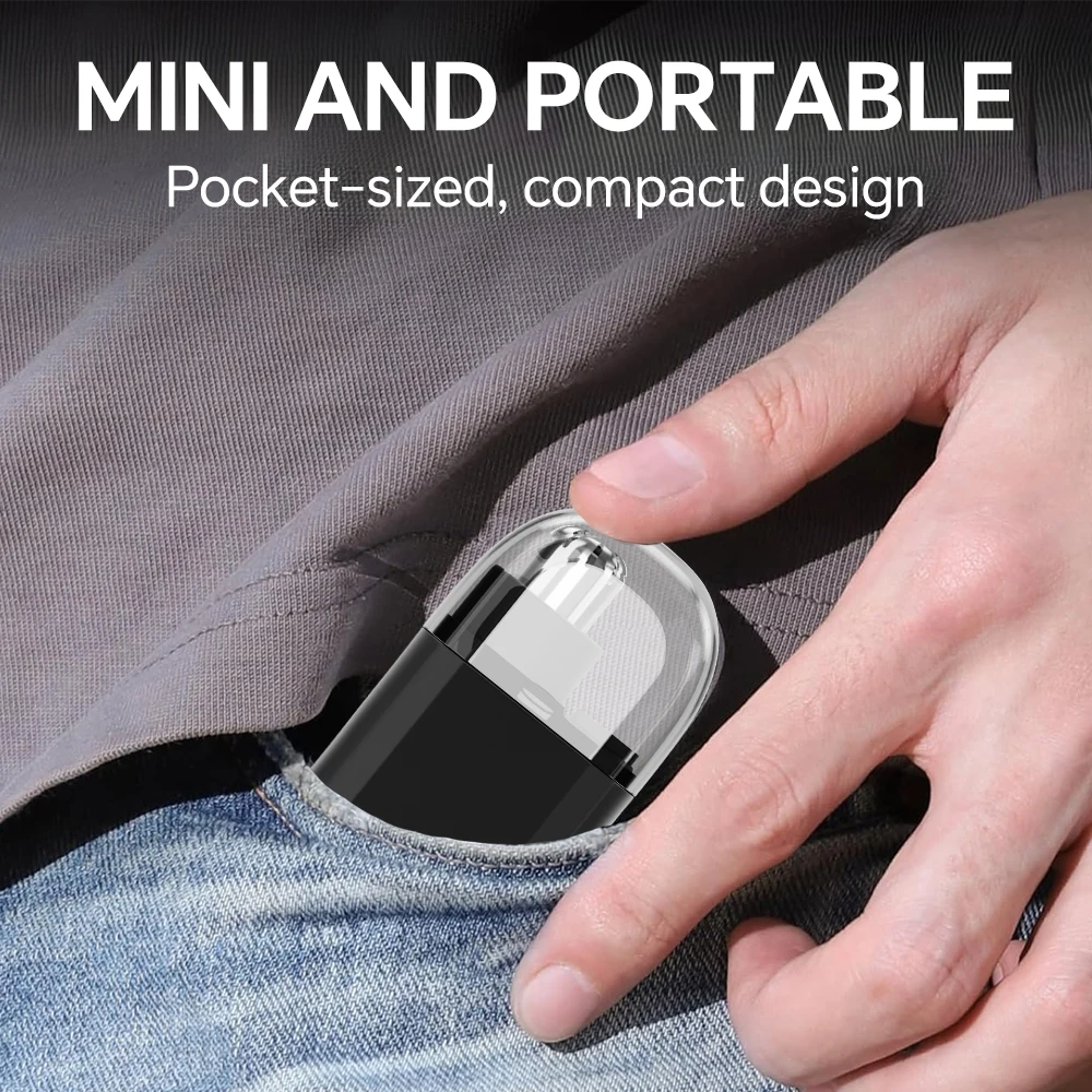 Electric Ear and Nose Hair Trimmer for Men & Women, Portable USB Rechargeable Nose Hair Clipper with Bass & Easy Cleaning Design