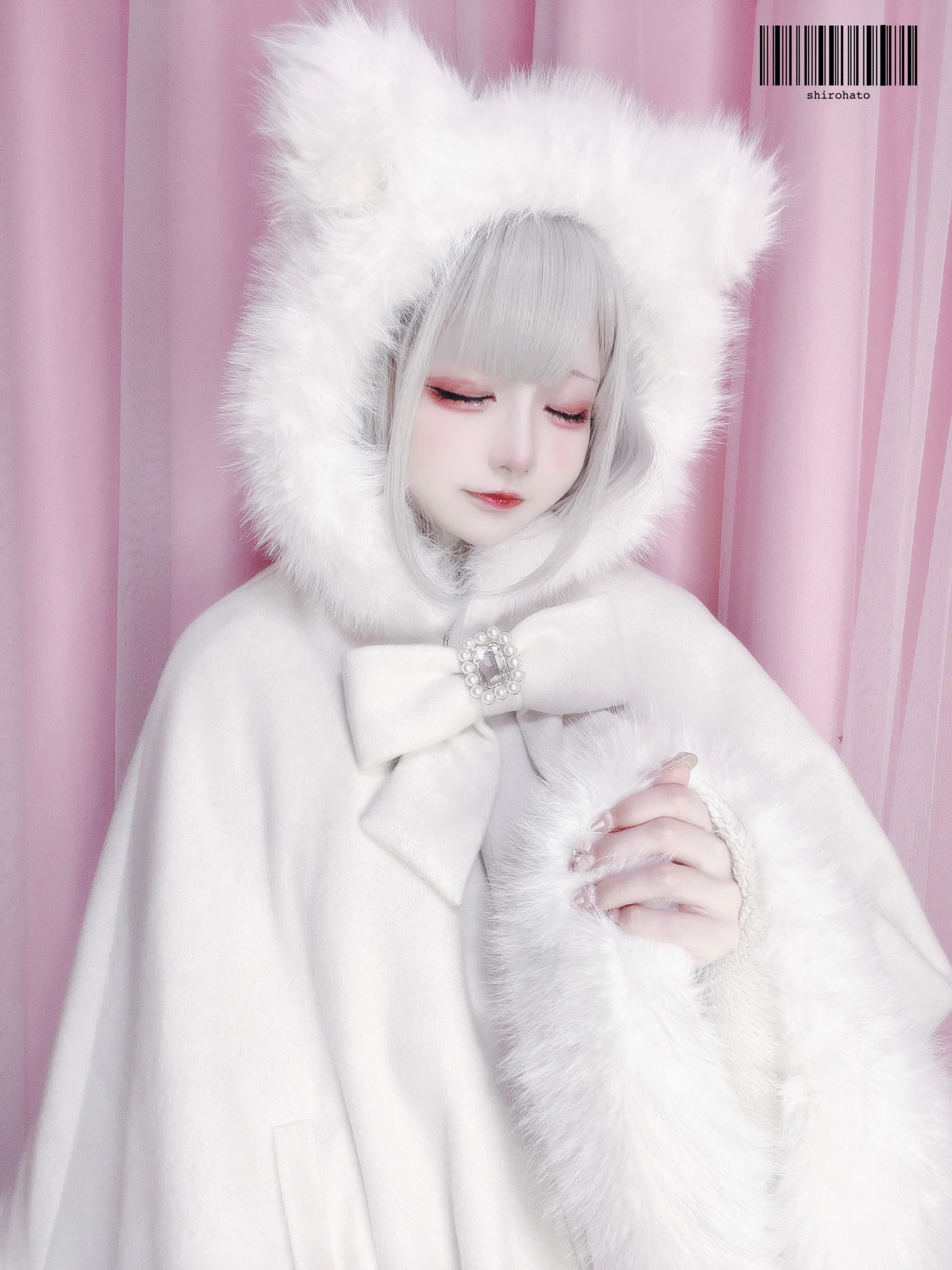 Women's Lolita Cat-Ear Wool Cape