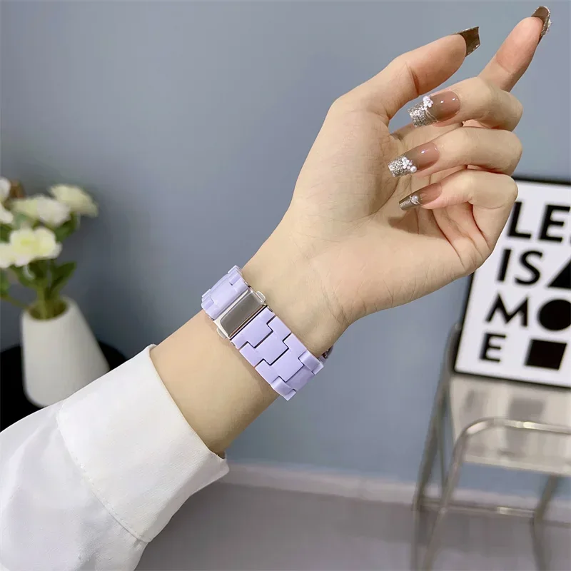 Premium Watch Strap, Case, and Glass Protector Combo – Stylish Candy Bracelet