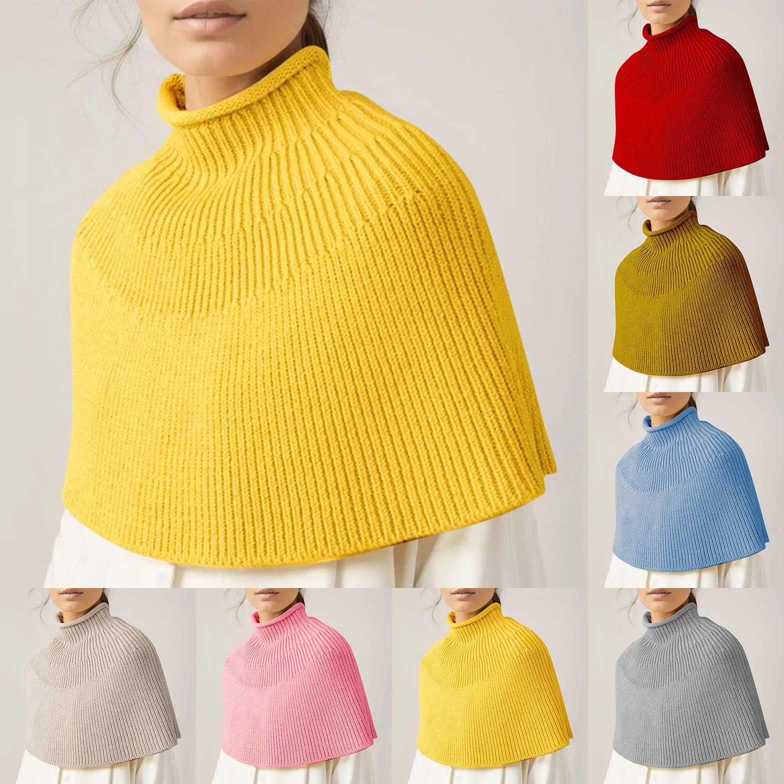 

Женский свитер, накидка, пончо, пуловер, зимняя водолазка, вязаный свитер, обертывания, топы, элегантная женская фотошаль, Плащ, сохраняющий тепло