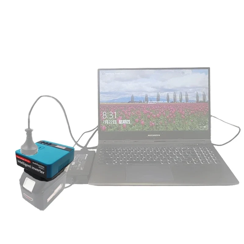Power Tool Accessories 220V Intelligent Lithium Battery Inverter For Makita For Milwaukee For M18 For DeWalt USB Power Bank