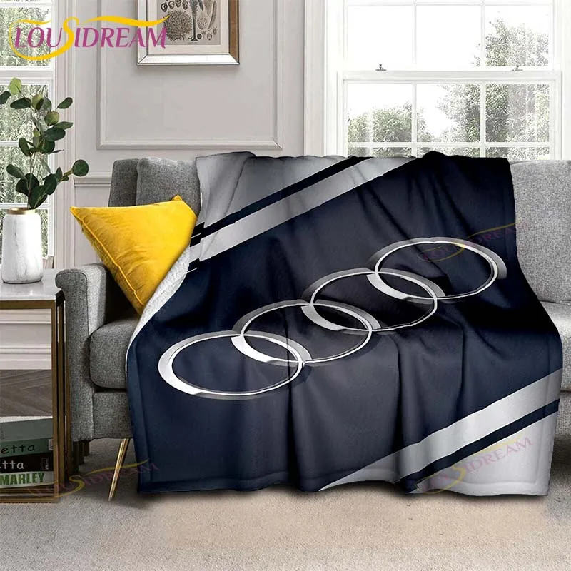 Sports Car A-Audi Flannel Blanket Throw Blanket For Living Room Bedroom Bed Sofa Picnic Kids Picnic Blanket Birthday