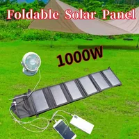 Chargeur solaire portable pliable avec sortie USB, étanche, pour téléphone portable, camping, randonnée, voyage 3
