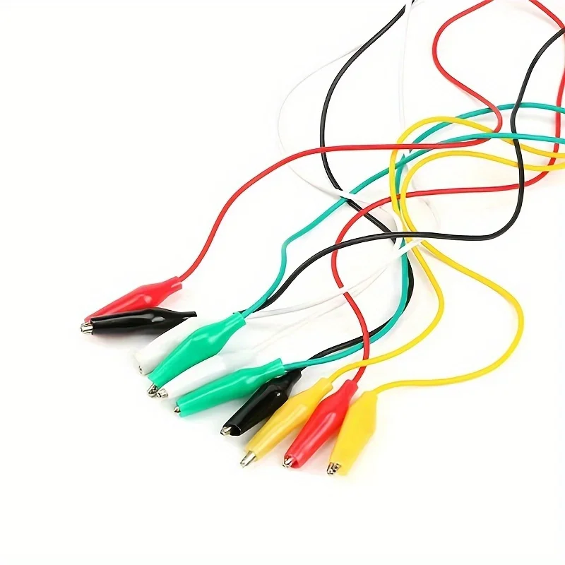 10pcs 50cm Clip Number 28mm Alligator Clips with Wirescwith Alligator Clips for Electrical Clip alligator clips