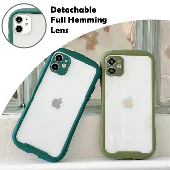 iFace Transparent Acrylic Candy Color Border Back Cover for iPhone 15 14 13 12 11 Pro Max XR XS Max 7 8 Plus Shockproof Case 1