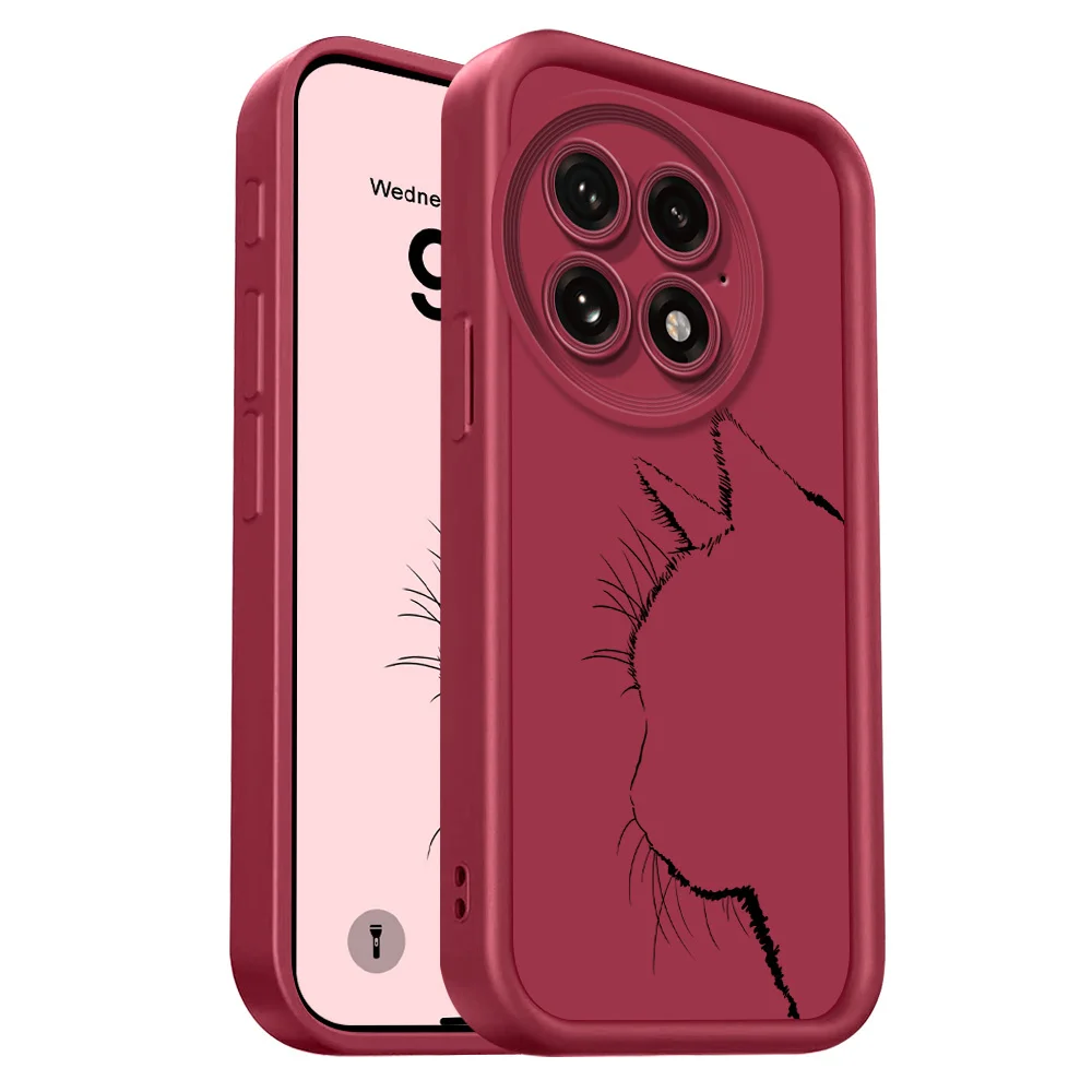 Elegant Cat Silhouette Staircase Soft Phone Case