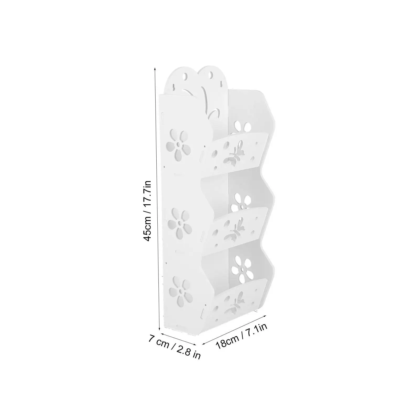 Description Picture 6 of item3-Layer Wall-Mounted Bathroom Shelf - Floating Storage Rack Organizer for kitchen & Bedroom, 45x18x7 cm