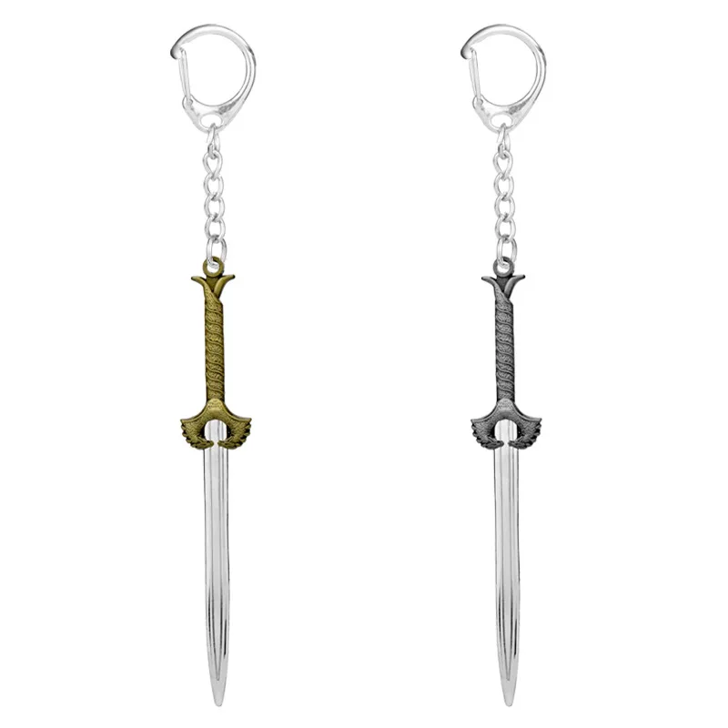 Movie accessories, female hero weapon model, killer sword weapon model keychain alloy pendant, birthday gift