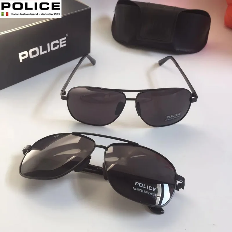 

POLICE Polarized Sunglasses For Men Women Driving Mirror Sun Glasses Mens Metal Frame Goggles UV400 Anti-Glare Sunglasses 2022