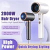 2000W Professional Hair Dryer 3 Gear Negative Lonic Blow Dryer Hot Cold Wind Air Brush Low Noise Strong Power Home Salon Tool 1
