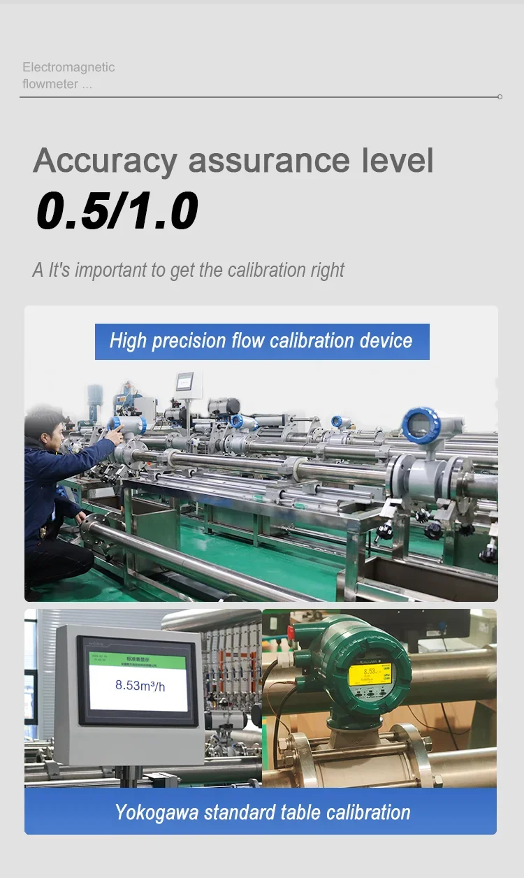 Wastewater Seawater Acid High accuracy Milk Magnetic Flowmeter Digital Water Ele