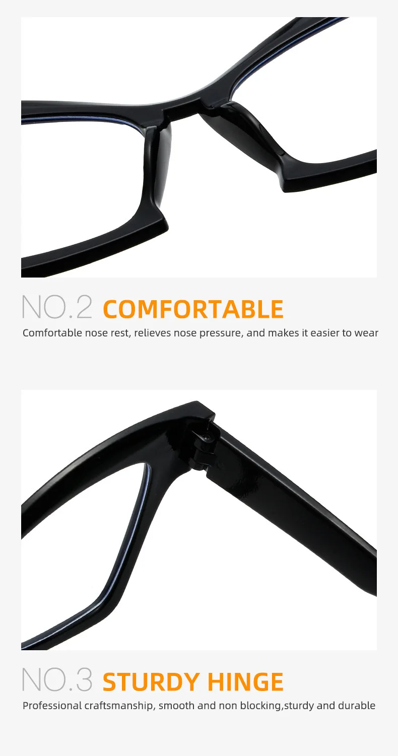 Große Computer Brille Rahmen Frauen Männer Cat Eye Anti Blau Licht Platz Brillen Blockieren Gläser Optische Spektakel Brillen – Detail 16