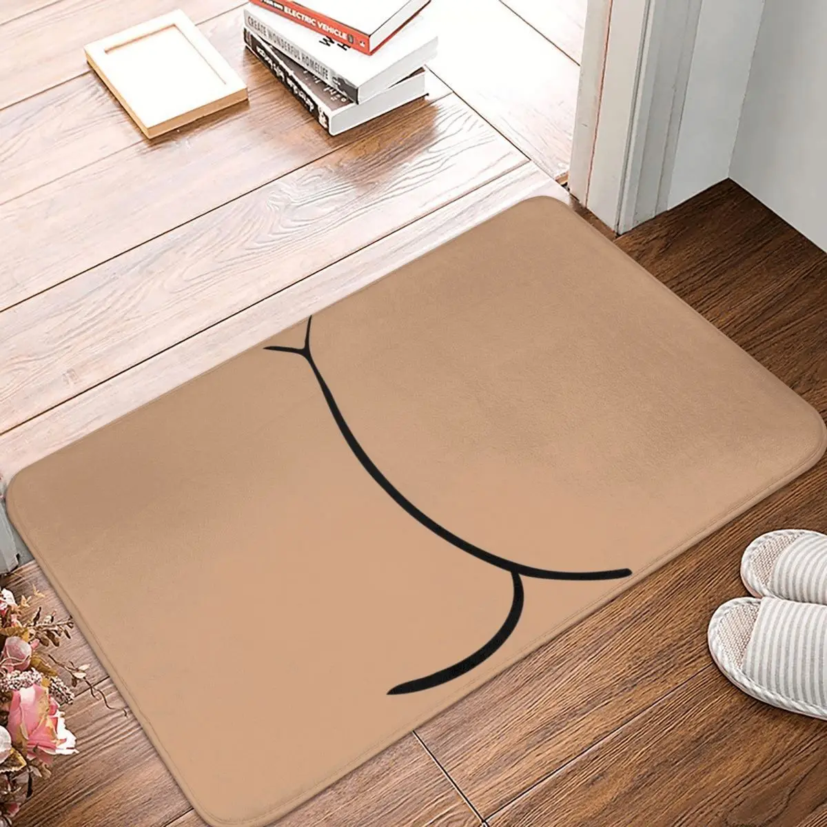 

Butt Doormat Rug Carpet Mat Footpad Polyester Non-slip Sand Scraping Front Room Corridor Kitchen Bedroom Balcony Toilet