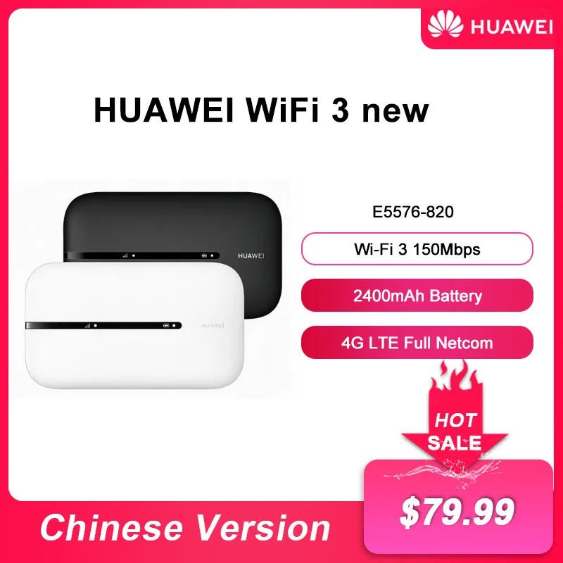 NewOriginalHuawei4GRouterMobileWIFI3NewE5576820MeshWifi