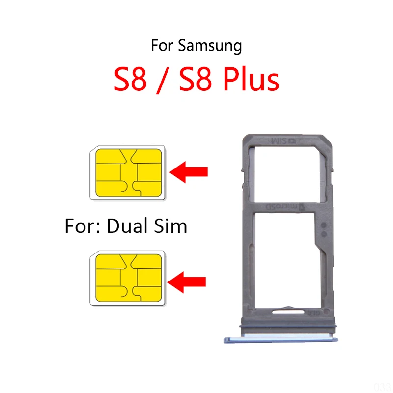 Sim Card Reader Memory Card For Samsung Galaxy S8 For Samsung