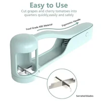 Tomato Slicer Cutter Grape Tools Cherry Fruit Salad Splitter Artifact for Toddlers Small Kitchen Accessories Cut Gadget for Baby 4